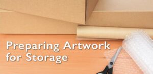 Preparing artwork for storage