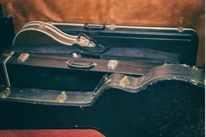 Guitar cases.