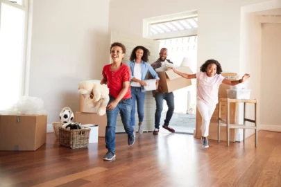 Family moving into new home